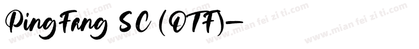 PingFang SC (OTF)字体转换